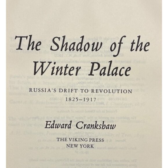 The Shadow Of The Winter Palace By Edward Crankshaw Hardcover 1976 - Picture 5 of 14